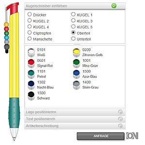 Kugelschreiber nach Farbwunsch