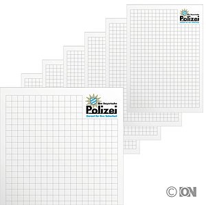 Polizei Block A6, 25 Blatt