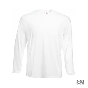 Herren Langarm Shirt in wei